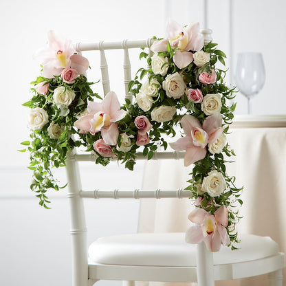 Orchid Rose Chair Décor –  Flowers On Fourteenth, Washington DC